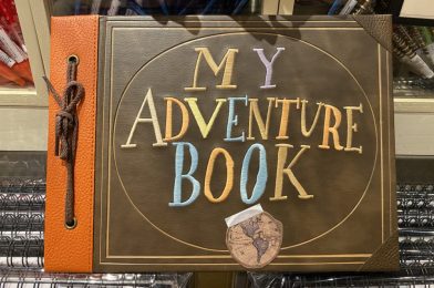 PHOTOS: New “My Adventure Book” Replica Journal Inspired by UP Sails Into Disney Springs