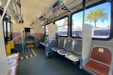 PHOTOS: Walt Disney World Resort Buses Debut Modified Seating for Social Distancing