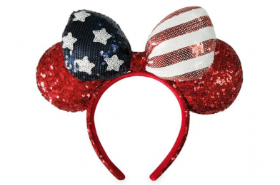 SHOP: New Minnie Mouse Americana Sequined Ear Headband Arrives on shopDisney