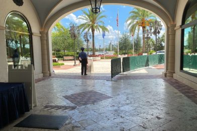 PHOTOS: New Temperature Screening Area Set Up For Disney Resort Guests Arriving by Bus at Disney Springs