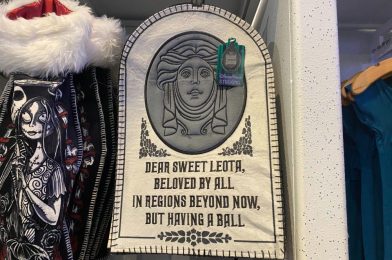 PHOTOS: New “The Haunted Mansion” Madame Leota Tombstone Stocking Materializes in Disney Springs