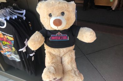 PHOTOS: New Plush Bear Wearing Retro 30th Anniversary Marquee Shirt Arrives at Universal Studios Florida