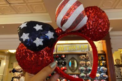 PHOTOS: New Red Sequined Americana Minnie Ear Headband in the Magic Kingdom Really Lets You Sparkle