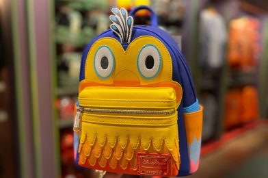 PHOTOS: Colorful New “UP” Kevin Loungefly Backpack Strolls into Disney’s Animal Kingdom