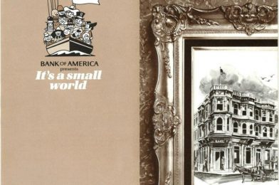 Learn More About Bank of America with This 70’s It’s a Small World Souvenir Brochure from Disneyland