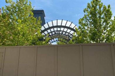 PHOTOS: “Opening Summer 2020” Banner Removed from Ratatouille Sign in France Pavilion Expansion Archway at EPCOT