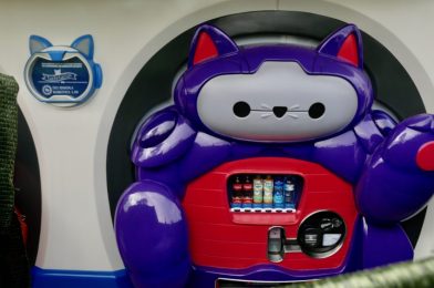 PHOTOS: Adorable New Baymax “Lucky Cat Cafe” Vending Machines Spotted at Tokyo Disneyland