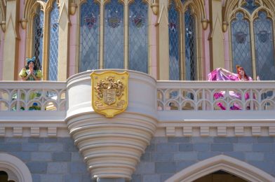 PHOTOS, VIDEO: Anastasia and Drizella Meet Their Adoring Fans at a Distance From Cinderella Castle in the Magic Kingdom