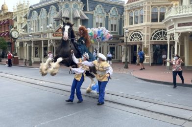 PHOTOS, VIDEO: Merida’s Horse Gets Startled During “The Royal Princess Processional” at the Magic Kingdom Reopening