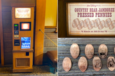 PHOTOS: New Country Bear Jamboree Pressed Penny Machine and Set Debuts at Walt Disney World