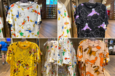 PHOTOS: New “DuckTales”, “Fox and the Hound”, Ursula, and Pluto Patterned Shirts Arrive at Walt Disney World