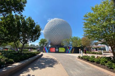 PHOTOS: New West Entrance Garden Planters Debut at EPCOT