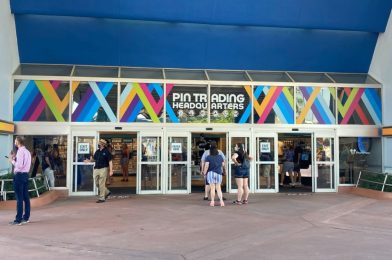 PHOTOS: New “Pin Trading Headquarters” Signage Installed at Pin Traders in EPCOT