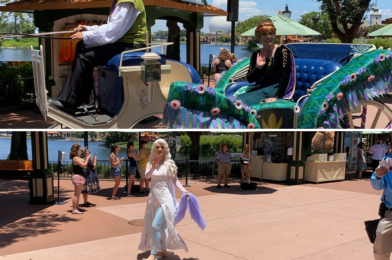 PHOTOS, VIDEO: Queen Anna and Elsa Take to the World Showcase on Horse & Carriage in New “Frozen Promenade” Character Experience at EPCOT