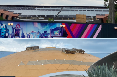 PHOTOS: Roof Work Continues on Guardians of the Galaxy: Cosmic Rewind and the Play! Pavilion at EPCOT