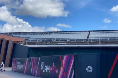 PHOTOS: More Solar Panel Mounts Installed at Guardians of the Galaxy: Cosmic Rewind in EPCOT