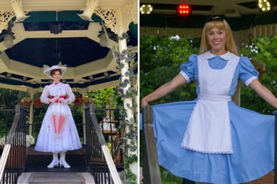 PHOTOS, VIDEO: Mary Poppins & Alice Make a Charming Appearance at the United Kingdom Pavilion in the World Showcase at EPCOT