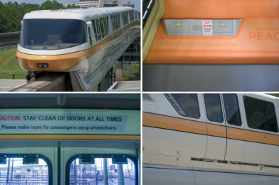 PHOTOS: Newly Refurbished Monorail Peach Debuts New Interior at Walt Disney World