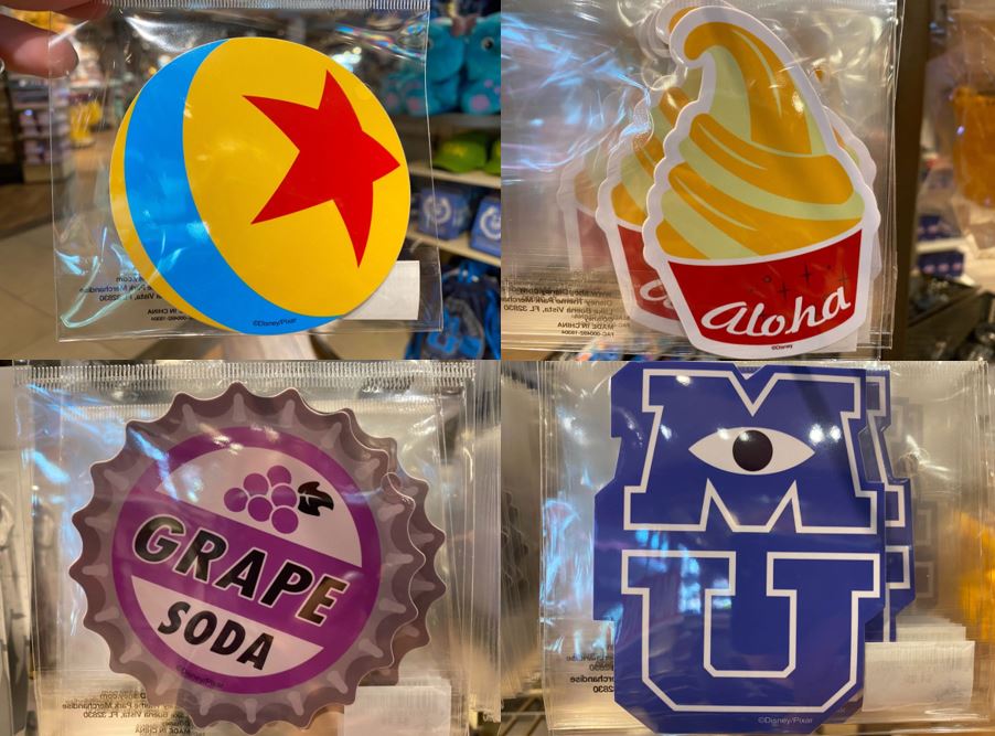PHOTOS: New Disney Parks Stickers (Luxo Ball, Dole Whip, “UP” Grape Soda, and More) Arrive at Disney Springs