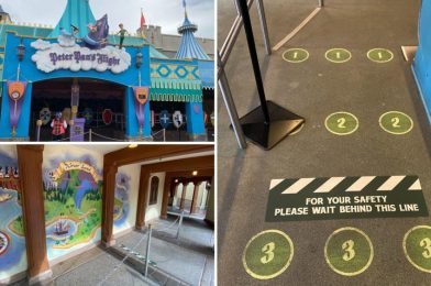 PHOTOS: Peter Pan’s Flight Takes to the Sky With a Socially Distanced Queue at the Magic Kingdom