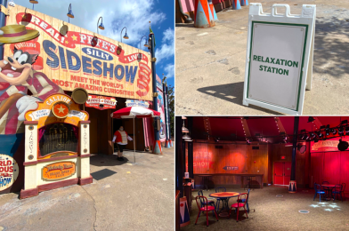 PHOTOS: New Air-Conditioned “Relaxation Station” Mask-Free Area Debuts at Pete’s Silly Sideshow in the Magic Kingdom