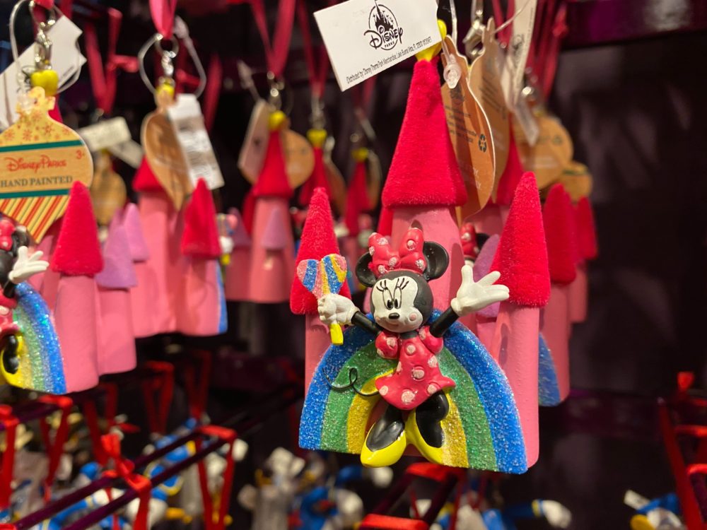 PHOTOS: New Minnie Mouse Rainbow Castle Ornament Sparkles in Disney Springs