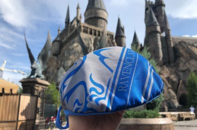 PHOTOS: New “Harry Potter” Ravenclaw House Face Masks Magically Arrive at Universal Orlando Resort