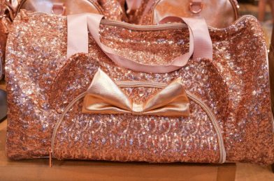 PHOTOS: New Rose Gold Minnie Ear Duffel Bag by Loungefly Debuts at Disney Springs