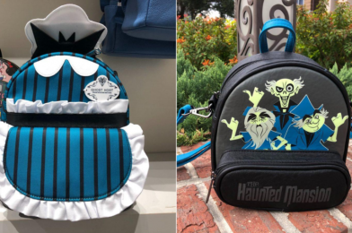 PHOTOS: New “The Haunted Mansion” Ghost Host Mini Backpack and Hitchhiking Ghosts Doombuggy Crossbody by Loungefly Materialize at Walt Disney World