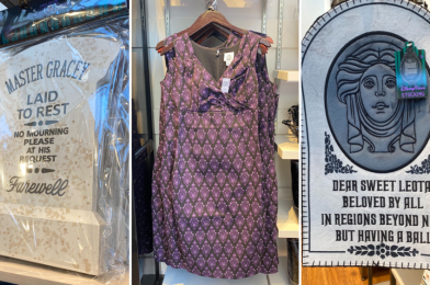 PHOTOS: New Chilling “The Haunted Mansion” Dress, Holiday Stocking, and Tombstone Yard Decor Materialize at the Disneyland Resort