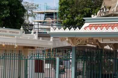 PHOTOS: Scaffolding Erected Around City Hall on Main Street, USA at Disneyland