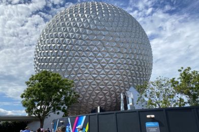 PHOTO REPORT: EPCOT 8/12/20 (PLAY! Pavilion Construction, Low Wait Times, New Halloween Pins, Screens Off at Project Tomorrow, and More)