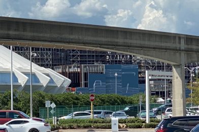 PHOTOS: Enclosure of the TRON Lightcycle / Run “Grid” Show Building Continues with New Paneling at the Magic Kingdom