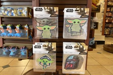 The Child From The Mandalorian Stickers Arrive at Magic Kingdom