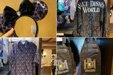 PHOTOS: New “The Haunted Mansion” Velvet Minnie Ears, Glow-in-the-Dark Spirit Jersey, Wallpaper Shirt, and More Materialize at the Magic Kingdom