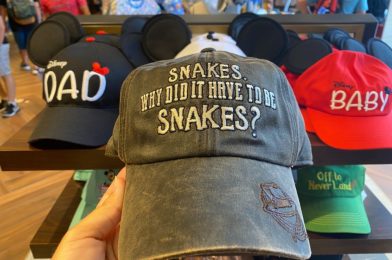 PHOTOS: New Indiana Jones “Why Did It Have To Be Snakes?” Baseball Cap Slithers into Walt Disney World