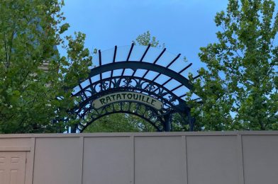 PHOTOS: New Version of “Ratatouille” Sign Installed in France Pavilion Expansion Archway at EPCOT