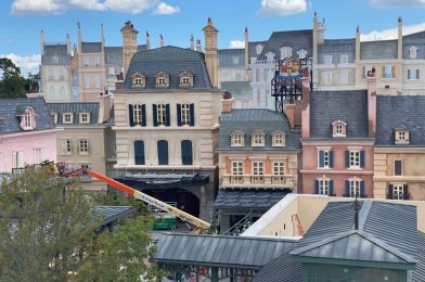 PHOTOS: Detail Work Continues on the France Pavilion Expansion and Remy’s Ratatouille Adventure in EPCOT