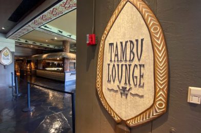 PHOTOS: Tambu Lounge Prepares for Expected Reopening Next Week at Disney’s Polynesian Village Resort