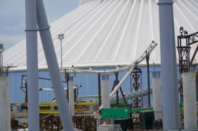 PHOTOS: Illuminated Canopy Installation Continues on TRON Lightcycle Run at the Magic Kingdom