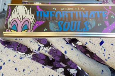 PHOTOS: New Ursula Desk Plaque and Disney Villains Lanyard Unleashed on Walt Disney World