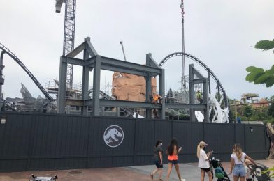 PHOTOS: New Raptor “Transfer Gate” Erected at Velocicoaster Site Across from Raptor Encounter in Jurassic Park at Universal’s Islands of Adventure