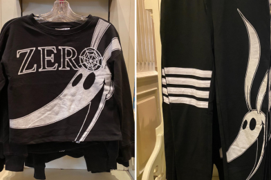 PHOTOS: New Sweater and Sweatpants Set Featuring Zero from “The Nightmare Before Christmas” Floats Into Walt Disney World