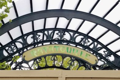 PHOTOS: “Ratatouille” Sign Updated Once Again at France Pavilion Expansion Entrance Archway in EPCOT