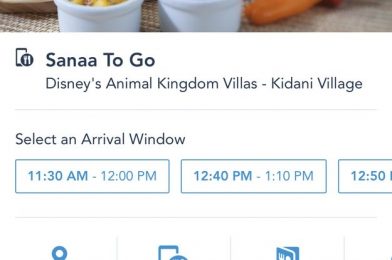 Disney Table Service To Go Debuts in the My Disney Experience App