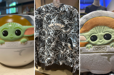 PHOTOS: NEW Baby Yoda Hoodie, Mug, and Travel Pillow Arrive at Disneyland Resort