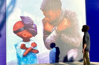 PHOTOS: New “King Chad” Art Installation Pays Tribute to Late “Black Panther” Star Chadwick Boseman at Disneyland Resort