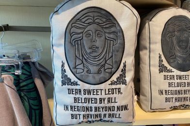 PHOTOS: NEW Haunted Mansion Madame Leota Tombstone Throw Pillow Materializes at Walt Disney World