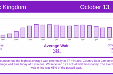 Studios, Animal Kingdom, MK Busy But Not Terrible – Walt Disney World Wait Times for Tuesday, October 13, 2020