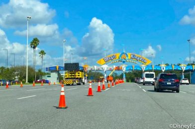 PICS! Repainting Continues on the Magic Kingdom Entrance Sign!